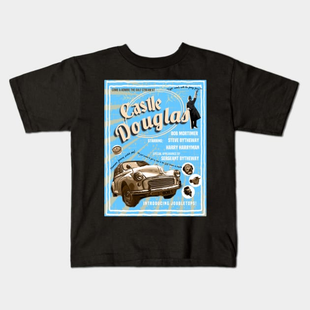 Castle Douglas poster blue Kids T-Shirt by Dpe1974